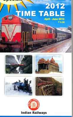 Indian rail time table cover 2013